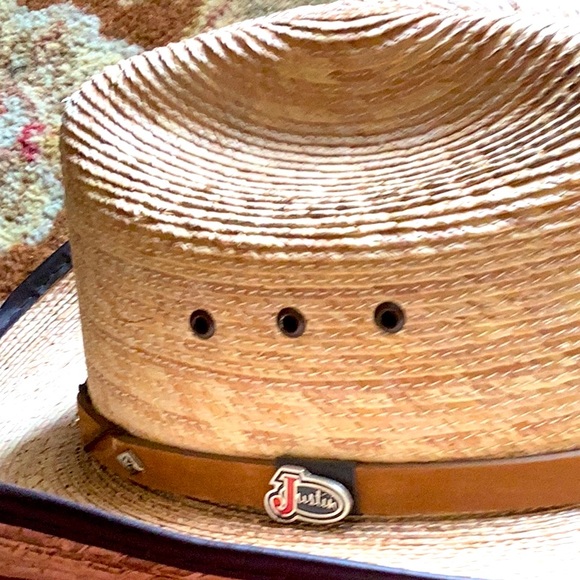 Justin Boots Other Authentic Justin Straw Cowboy Hat 7 8 Poshmark